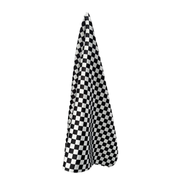 Pro-Grade Checkered Salon Cape | Waterproof & Hair-Repellent with Adjustable Elastic Neck